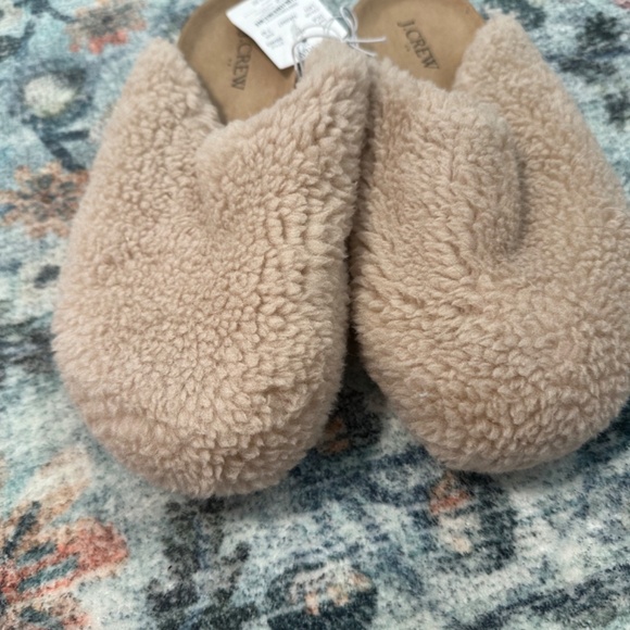 J.Crew Factory Women’s NWT Sherpa Clog Slippers - Picture 2 of 5